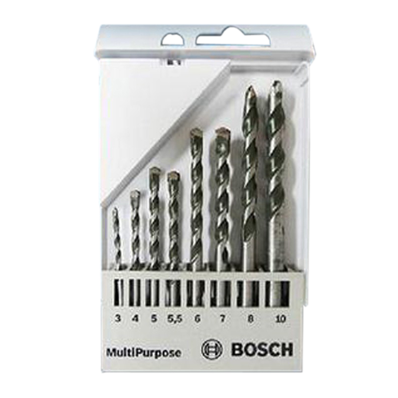 BOSCH 8件套多用途钻头包(3,4,5,5.5,6,7,8,10MM)/[1包]