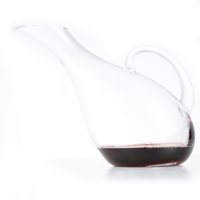 维诺卡夫 Vinocave红酒水晶酒杯 葡萄酒高脚杯 分酒器酿酒器 醒酒酒具套装 407毫升酒杯6支+天鹅醒酒器