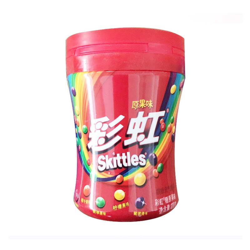 彩虹糖(rainbow tale) 糖果 原果味瓶装 120g