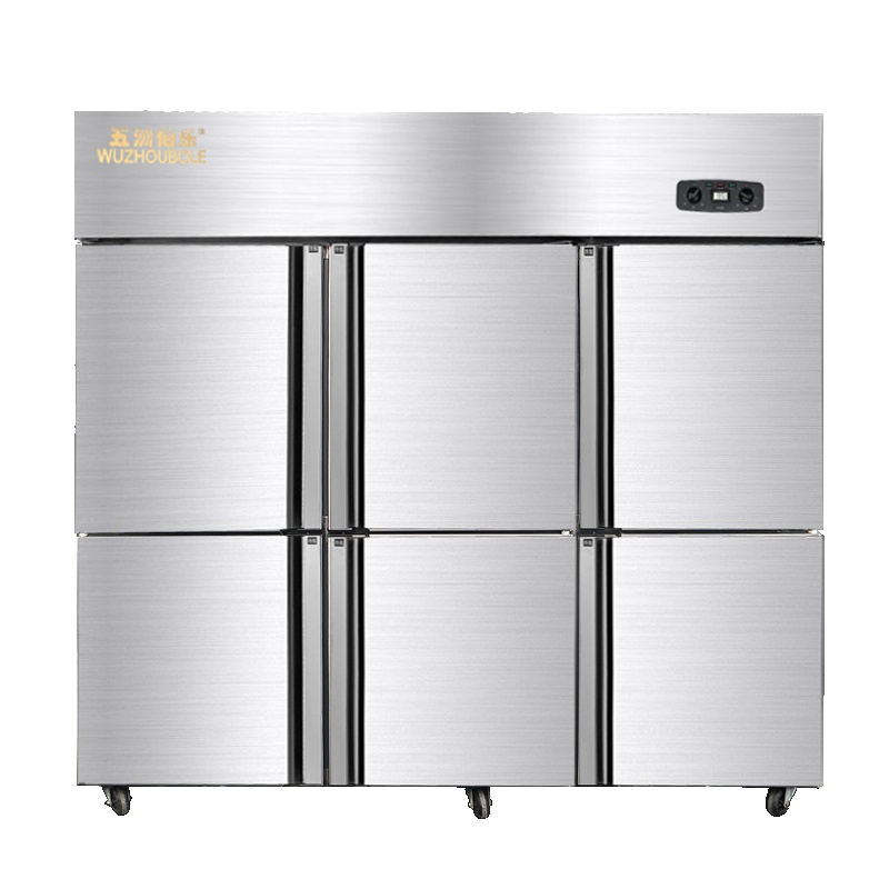 五洲伯乐(WUZHOUBOLE)CF-1800 1300升厨房冰箱 立式冷柜 商用全冷冻六门厨房柜 展示柜冰柜酒店冻肉柜