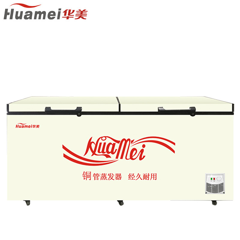 华美(Huamei)BC/BD-468 468升顶开式卧式冷柜 商超单温冷藏柜 家用冷藏冷冻转换冰柜冷柜 铜管蒸发器