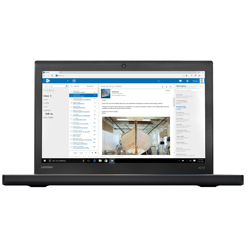 联想(Lenovo)Thinkpad X270 12.5英寸笔记本电脑(I5-6200U 8G 500G 黑)