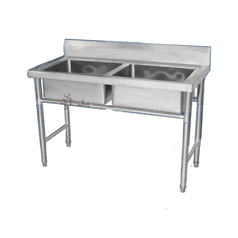 304商用不锈钢洗刷池单星双星三星水池单眼双眼三眼水槽洗菜盆 单池600*600 09厚