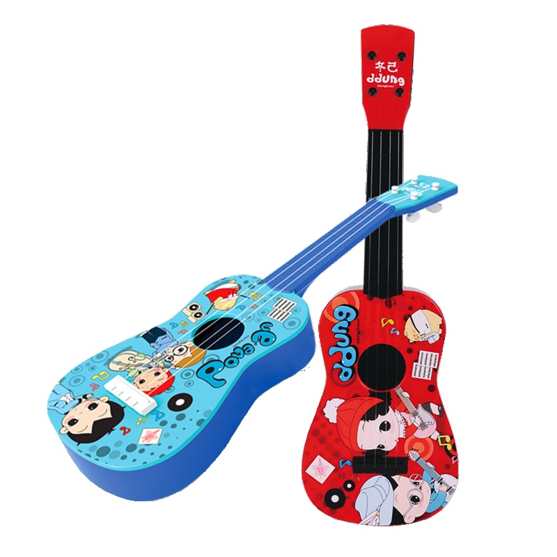 ddung/冬己男女孩儿童玩具可弹奏仿真乐器小吉他早教乐器尤克里FDE352(红色)