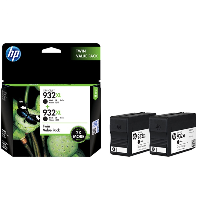 惠普(HP)T0A81AA 932XL 黑色墨盒 双包装(墨盒/墨水)(适用 HP ofjt7110/7610)