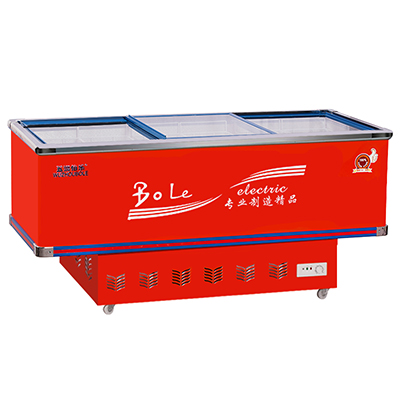 五洲伯乐(WUZHOUBOLE)SR/SF2200 2.2米岛柜 商用冷藏冷冻展示柜 卧式冷柜海鲜柜 超市速冻肉食冰柜