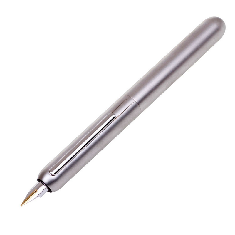 凌美(LAMY)焦点系列钯金属钢笔墨水笔银色汉漆14K金笔EF尖