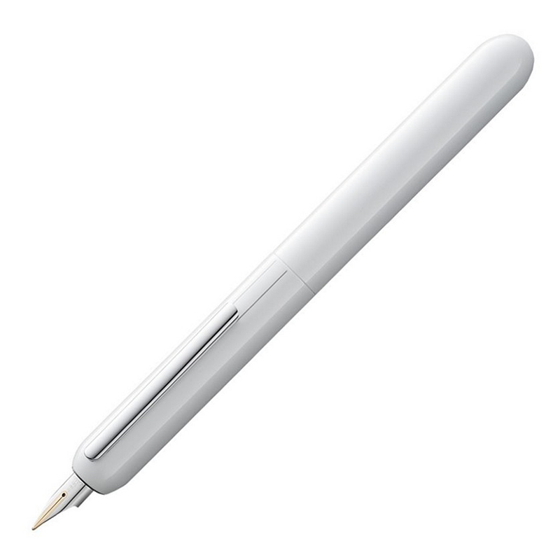 凌美(LAMY)焦点系列钢笔墨水笔钢琴白14K金笔F尖