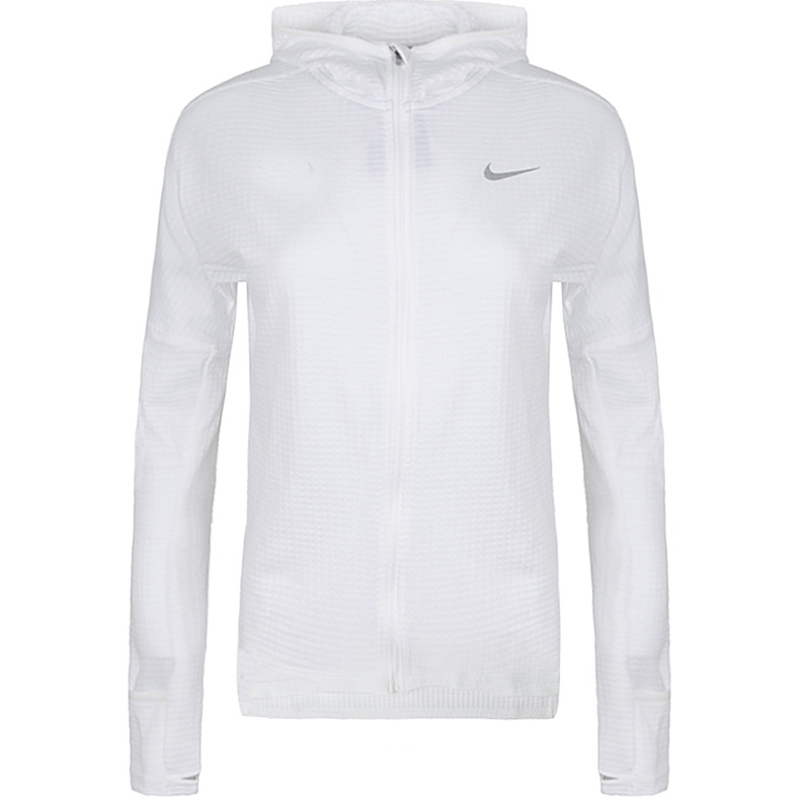 耐克(NIKE)女子外套纯白运动服连帽休闲保暖夹克 856685-100