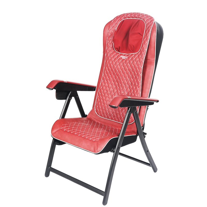 盟迪奥(Mondial) 折叠按摩椅MD-89106A 颈部腰部背部 智能操控揉捏按摩 可移动折叠按摩垫 办公室按摩椅