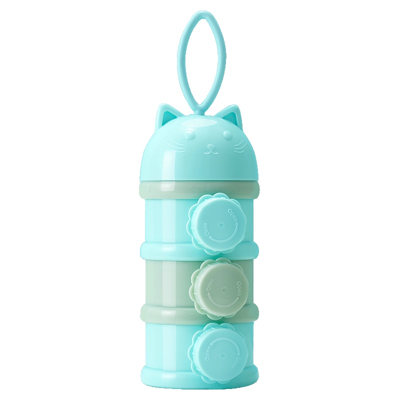 纽因贝NEWYERBAY 三层PP奶粉盒 婴儿便携外出装奶粉罐 大容量储存盒宝宝奶粉格