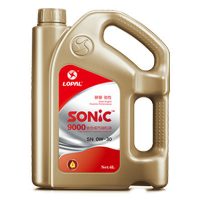 龙蟠SONIC9000 SN 0W30 4L 全合成汽油机油汽车发动机润滑油