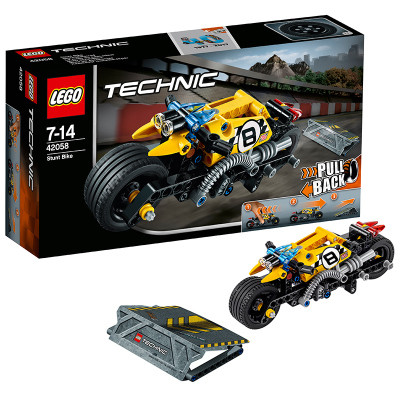 LEGO 乐高 Technic机械组系列 特技摩托 LEGC42058 7-12岁 100-200块 塑料玩具