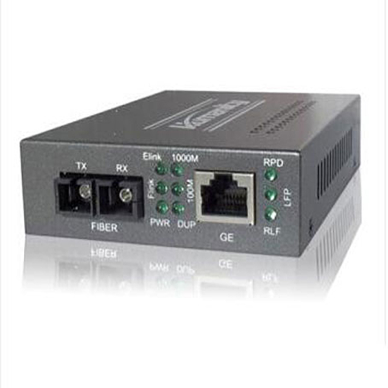 红脉Humanity HM-T1000B40DA-F 单模40KM光纤转换器