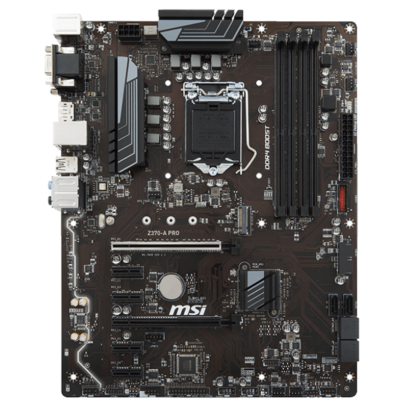 微星(MSI)Z370-A PRO 台式机电脑游戏主板(INTEL平台/LGA1151)