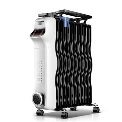 美菱(MELING) 取暖器 MDN-RY131A-RL 13片镂空散热片 双U管加热油汀 倾倒自动断电 定时遥控