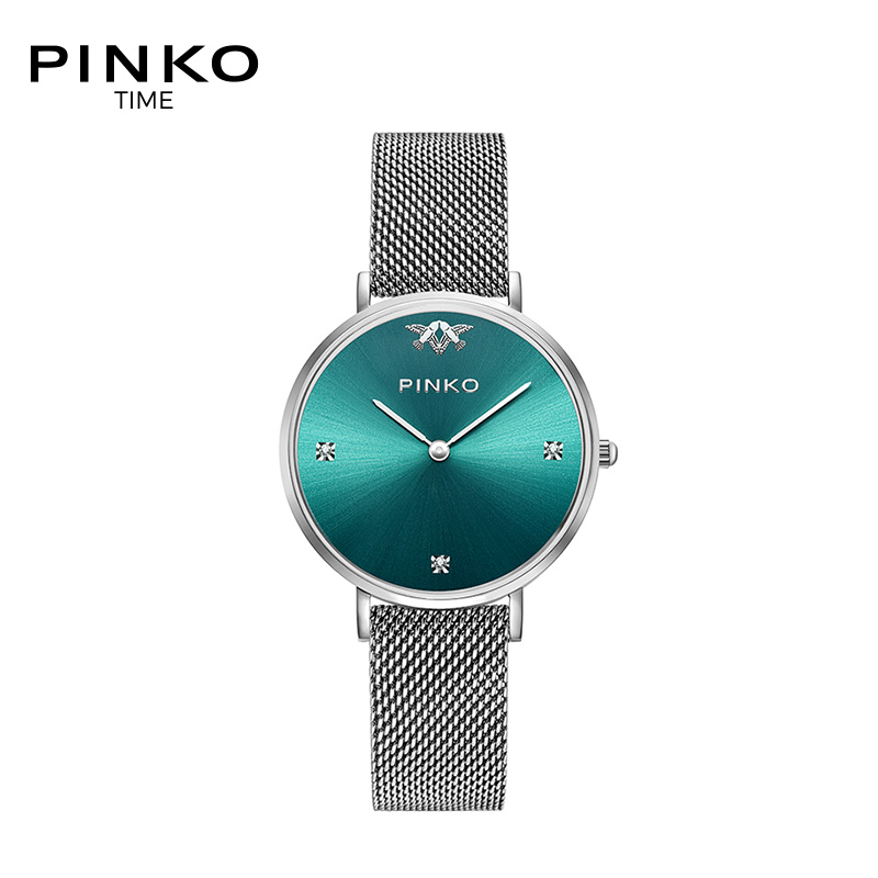 欧美品牌意大利进口PINKO简约时尚石英女士手表绿色