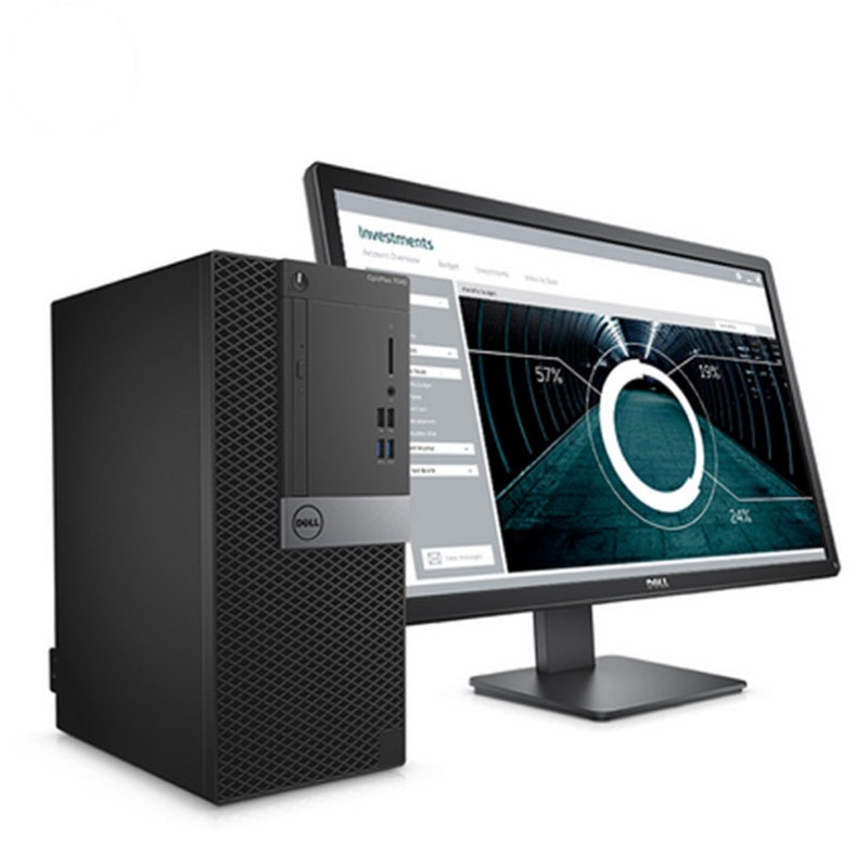戴尔(Dell)Optiplex商用电脑整机7040 21.5英寸显示器(I7-6700 8G 1T+256固 2G独)