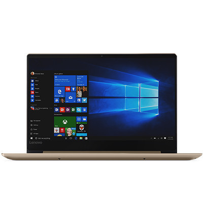 联想Lenovo Ideapad720S13.3英寸轻薄本学生笔记本电脑(I5-8250U 8G 256GB SSD 金色)