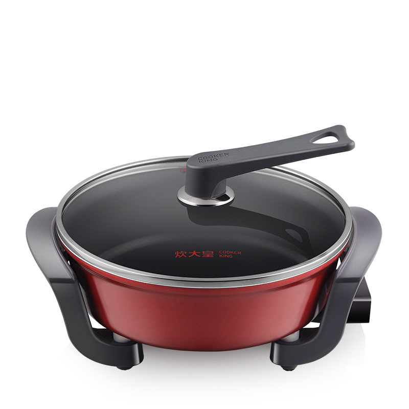 炊大皇(COOKER KING)电火锅K2833幸福电火锅5L大容量家用电火锅多功能韩式电热锅多功能锅电煮锅涮锅炖锅