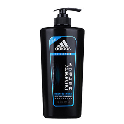 adidas/阿迪达斯男士活力运动酷爽去屑洗发露730ml 洗发水 适合各种发质