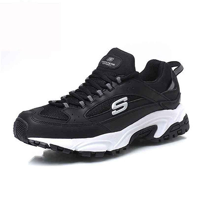 Skechers 斯凯奇LIFESTYLE系列男士EVA 减震休闲绑带运动鞋666028/BLK