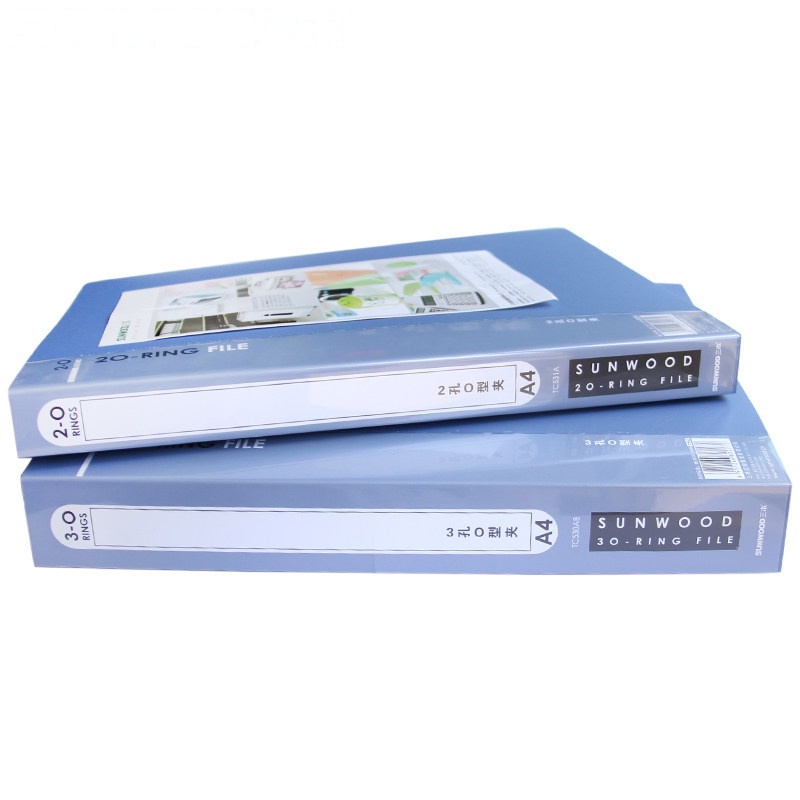 三木(SUNWOOD)A4 1/2" 二孔O型 蓝色 文件夹 TC531A (个)