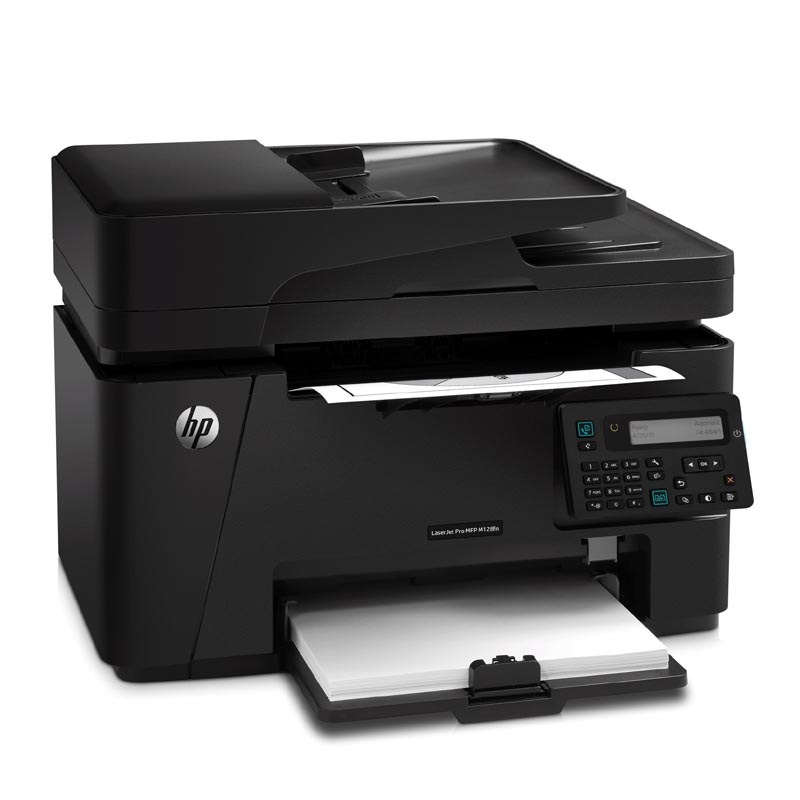 惠普 hp Pro MFP M128fn 黑色激光打印机一体机打印、复印、扫描、传真、有线网络(优享服务)