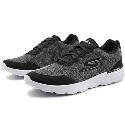 Skechers/斯凯奇2018新款男鞋轻便休闲耐磨缓震跑步鞋54357/BKW