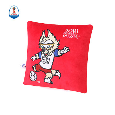 WORLD CUP 2018 30*30cm 靠枕-红底吉祥物154 红底