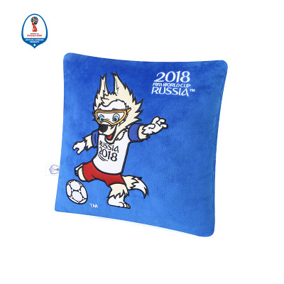 WORLD CUP 2018 30*30cm 靠枕-蓝底吉祥物158