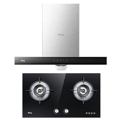 TCL抽油烟机 3401TM+5401B 欧式顶吸抽油烟机 触控式抽油烟机 燃气灶煤气天然气灶具烟灶套餐套装 天然气版