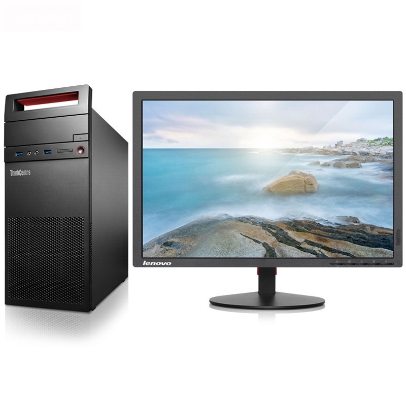 联想(Lenovo) E74 商用台式电脑整机19.5英寸(I3-6100 4G 500G 集显 无光驱 WIN7H)