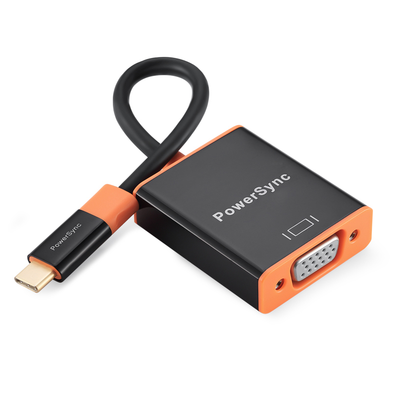 包尔星克PowerSync /Type C 转VGA转接线0.15米 CUBCKCRV0001
