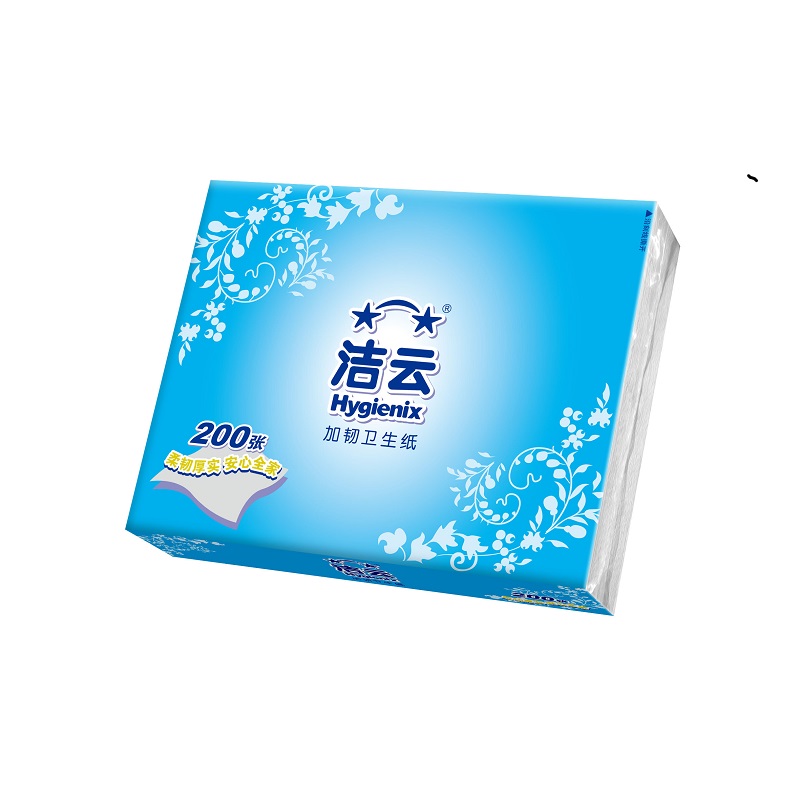 洁云 柔韧200张压花卫生纸 36包/箱 10240202 (箱)