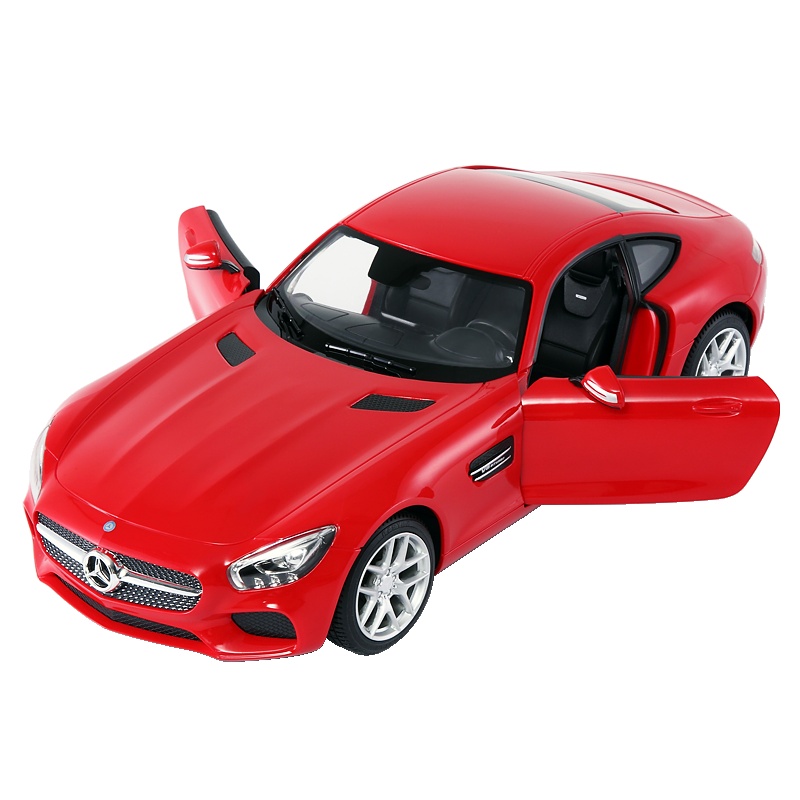 星辉(Rastar)奔驰充电遥控汽车儿童玩具男孩赛车模型1:14可电动开门74060红色