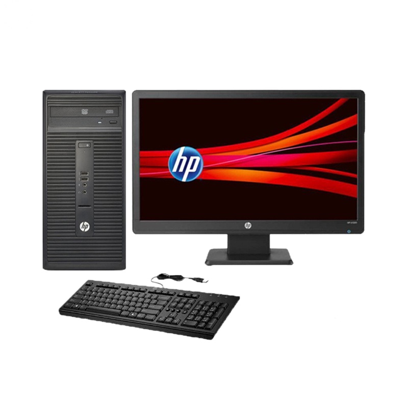 惠普（HP）288 G2商用台式电脑+20寸显示器（Intel i3-6100 8GB 1T DVDRW WIN7）