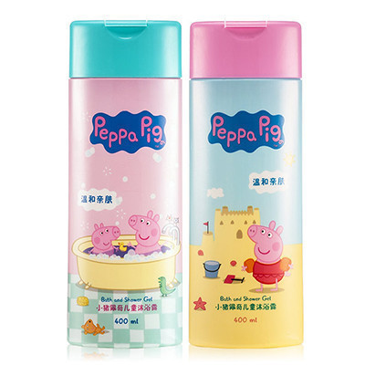 [苏宁自营] 小猪佩奇(Peppa Pig)婴儿洁肤沐浴露400ml*2 宝宝儿童沐浴液 英国配方