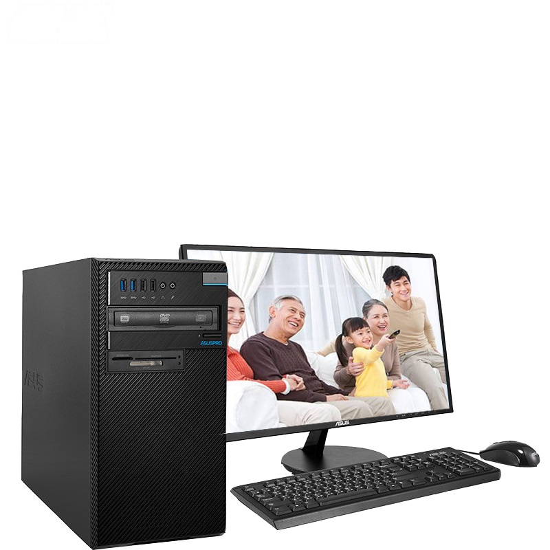 华硕(ASUS) D320MT 台式电脑I5-6400 4G 1TB 集显 无光驱 WIN7 19.5寸 三年