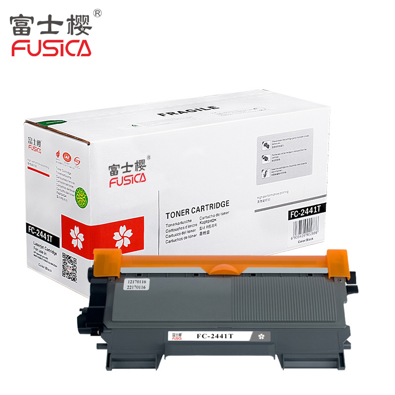 富士樱(FUSICA) FC-2441T 黑色粉盒 单支装 适用联想LJ2400/2400L/M7450F 约2600页