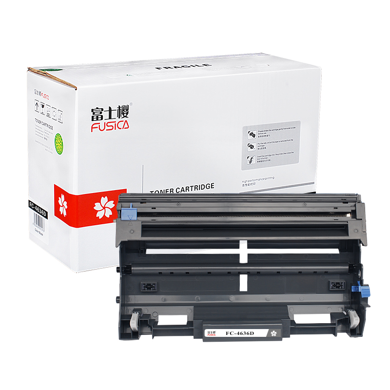 富士樱(FUSICA) FC-4636D 黑色 硒鼓单支装适用联想LJ3500/3550DN/M7750N约25000页