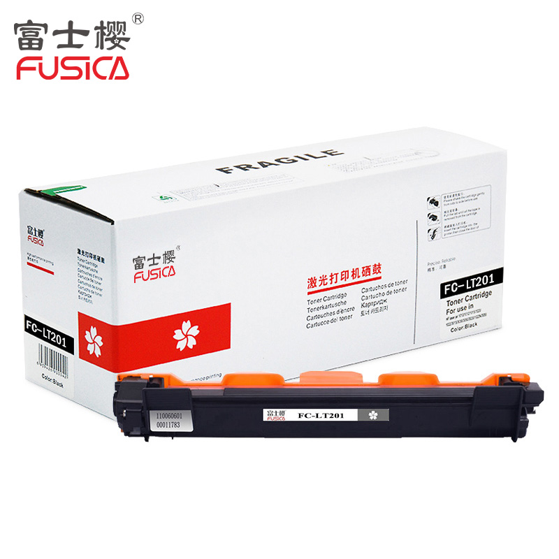 富士樱(FUSICA) FC-LT201 黑色粉盒 单支装 适用 联想s2001/1801/m1840 约1500页