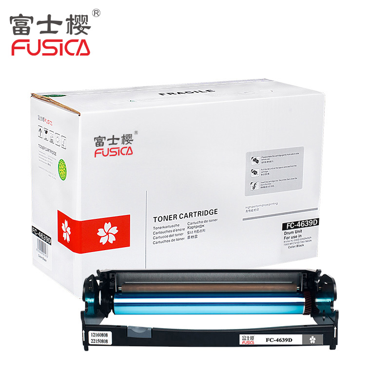 富士樱(FUSICA) FC-4639D 黑色 鼓架 单支装 适用联想LJ3900D/3900DN 黑色 约30000页