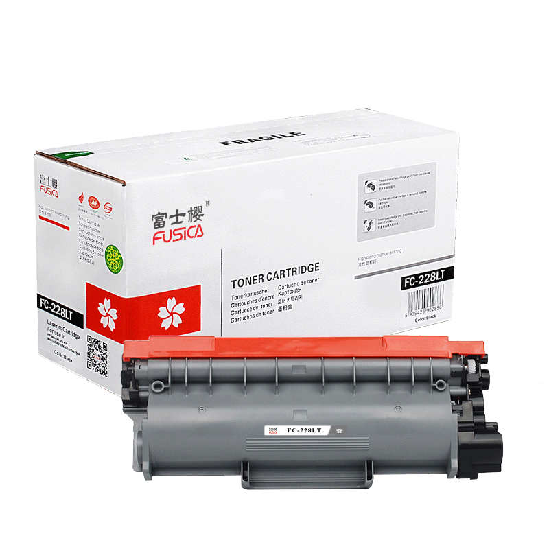 富士樱(FUSICA) FC-228SLT 大容量 黑色 粉盒 单支装适用 施乐 P228db 约2600页