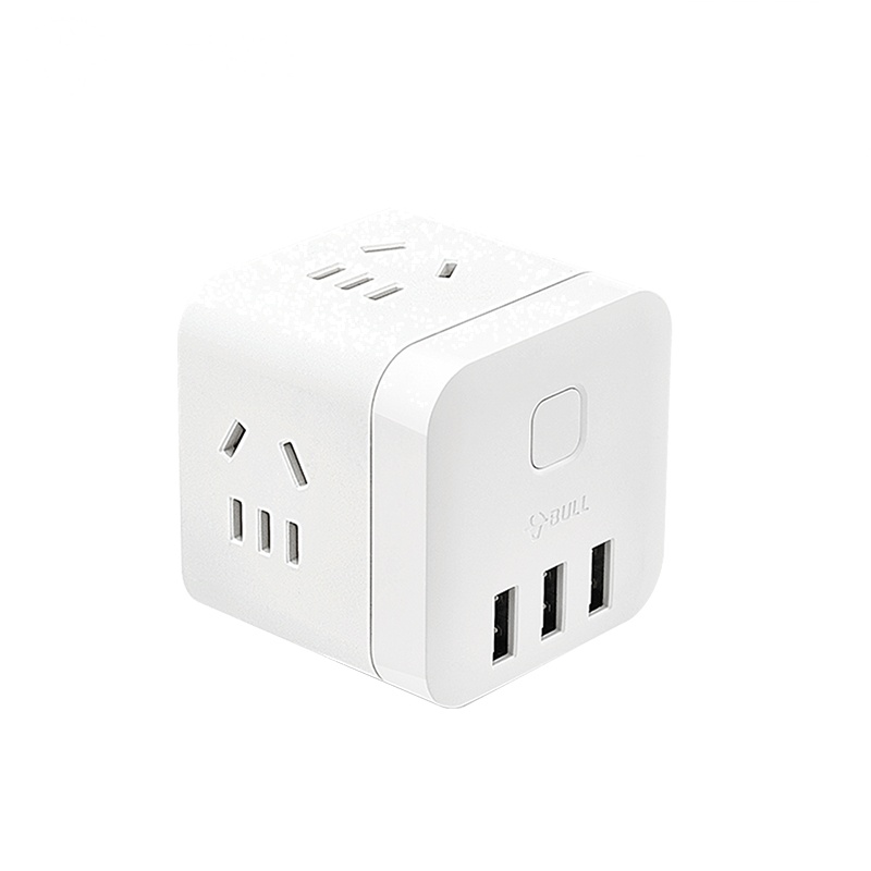 公牛(bull) 三插位 三USB接口 无线魔方插座 GN-U303UN(X)(个)