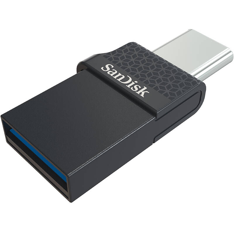 闪迪(SanDisk)32GB U盘 酷琛 Type-C接口 手机电脑两用OTG内存扩容 USB2.0 黑色