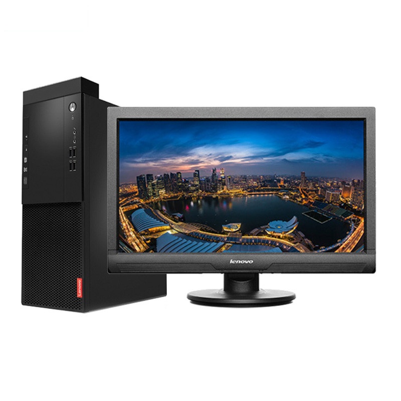 联想(Lenovo)M415台式电脑 i3-6100 4G 500G 集显 DVD 无系统 19.5寸