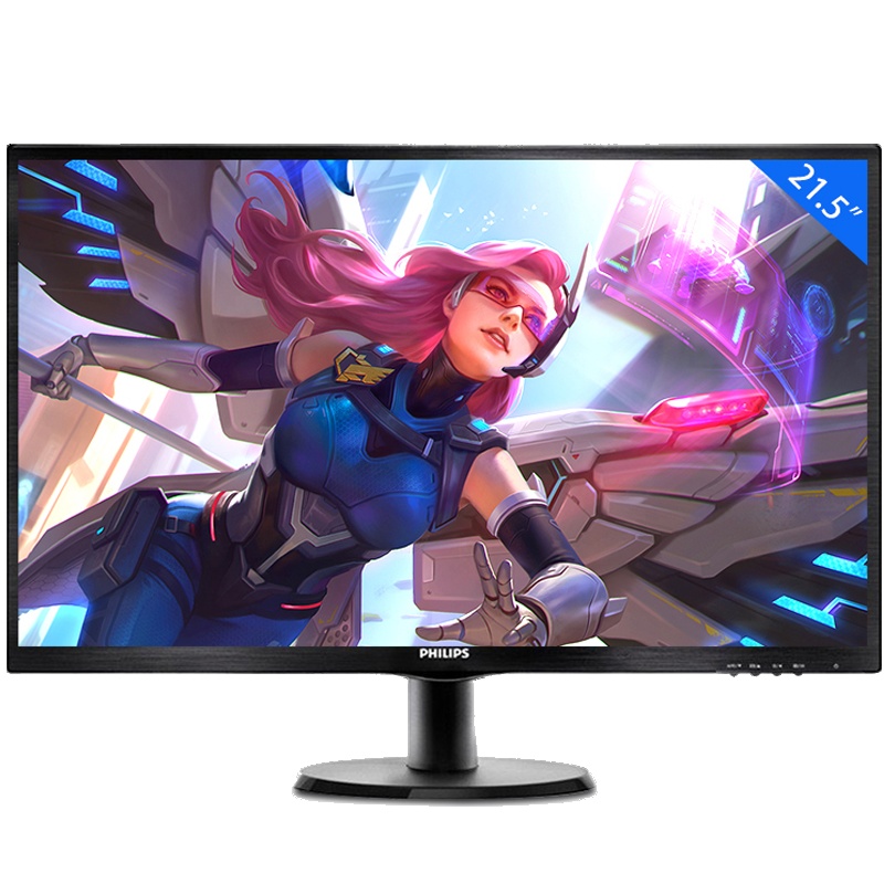飞利浦(PHILIPS) 223S5LHSB 21.5英寸办公家用液晶显示器 窄边框HDMI高清接口 223S5LHSB