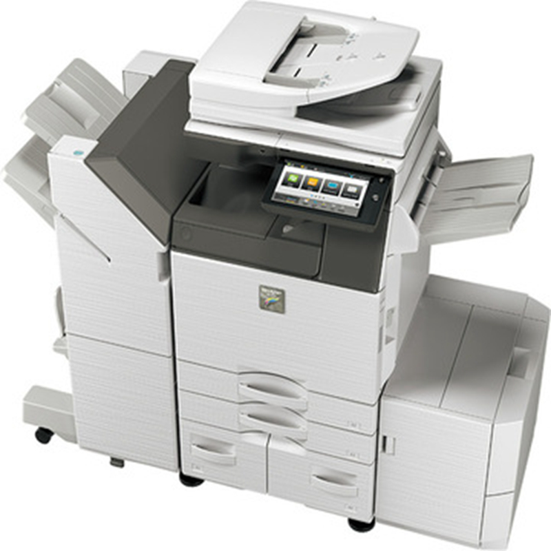 夏普彩色复印机MX-C5081D A3 50张/分LH 打印/复印/扫描 主机+双纸盒+ 双面送稿器+连接组件+鞍式装订