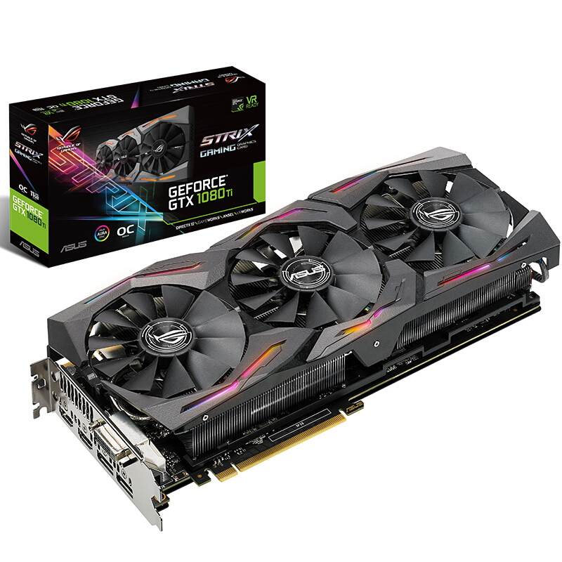 华硕(ASUS)ROG STRIX-GTX1080TI-O11G-GAMING 1569-1708MHz